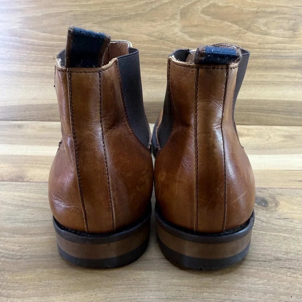Rodd & Gunn Nicholls Street Chelsea Boot Mens 12 EU 45 Cognac Leather Casual